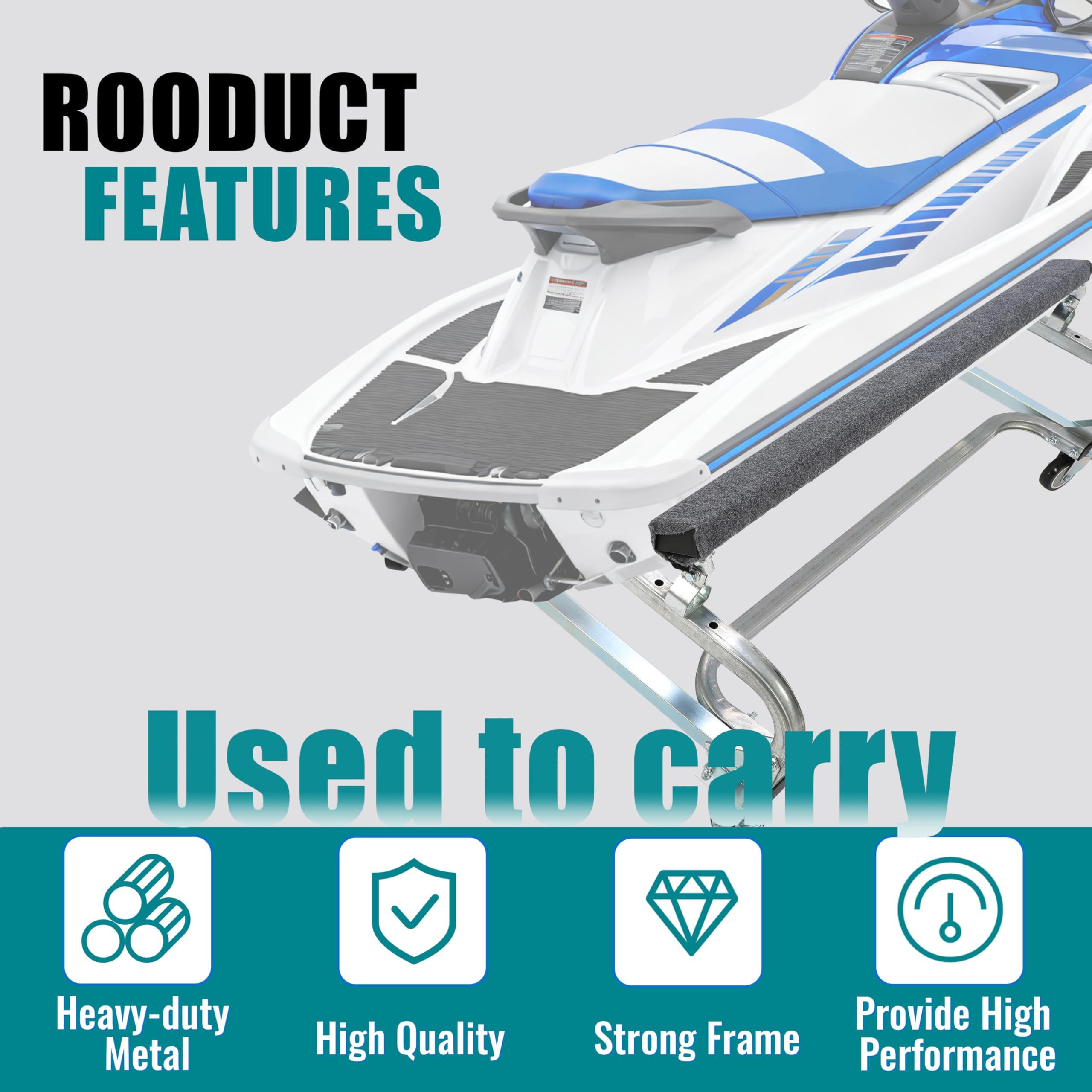 ECOTRIC ドリー ボート ジェット スキースタンド Amazon.com: ECOTRIC 1000 LBS Capacity Watercraft PWC Dolly Boat
